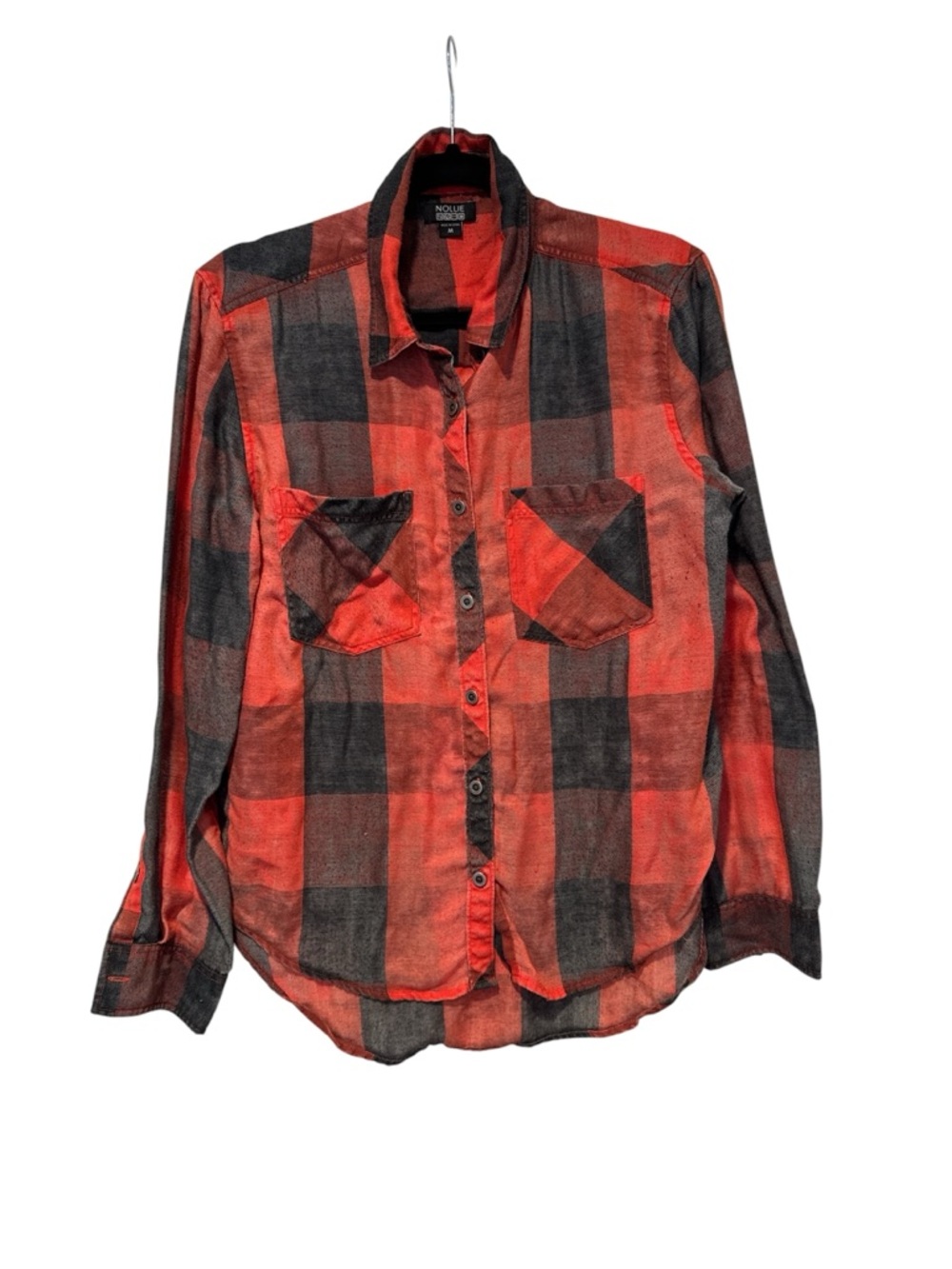 Nollie Red & Black Plaid Flannel Shirt